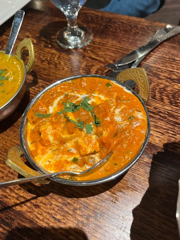 Vegetarian Indian dish at Saffron Canmore - seasonal vegetables and spices served with our vegetable biryani